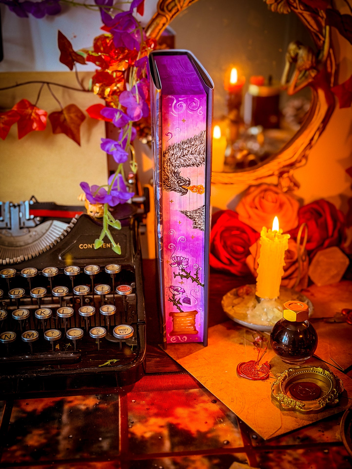 WILD REVERENCE hand-painted book edges - Special Edition Rebecca Ross Book