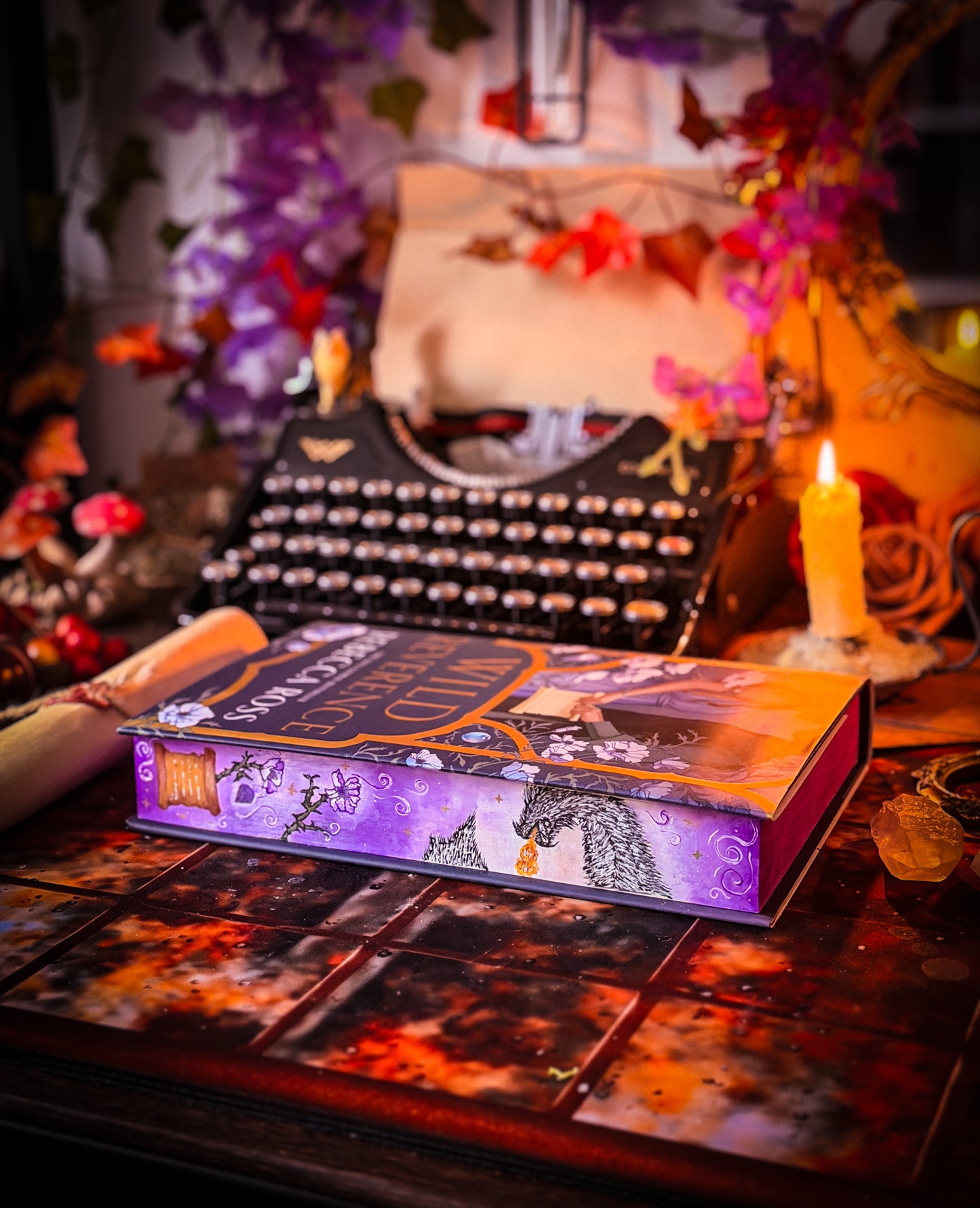 WILD REVERENCE hand-painted book edges - Special Edition Rebecca Ross Book