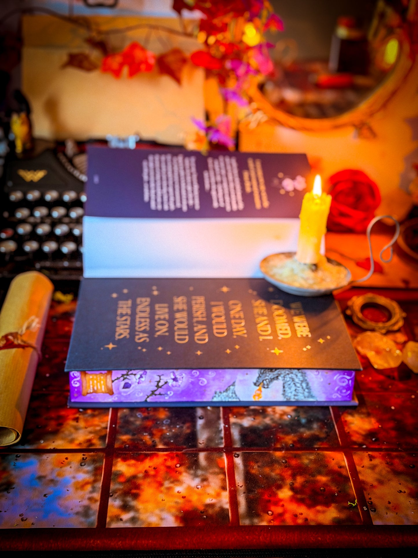 WILD REVERENCE hand-painted book edges - Special Edition Rebecca Ross Book
