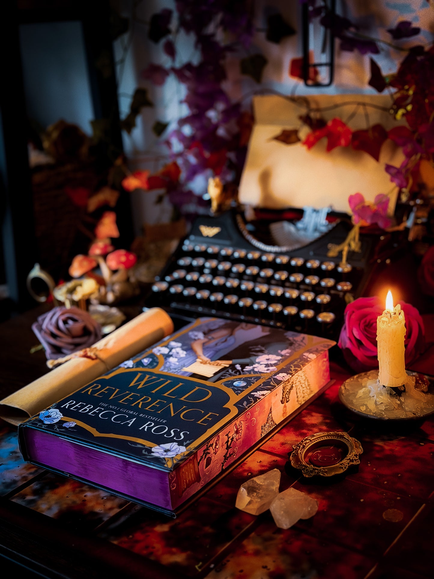 WILD REVERENCE hand-painted book edges - Special Edition Rebecca Ross Book
