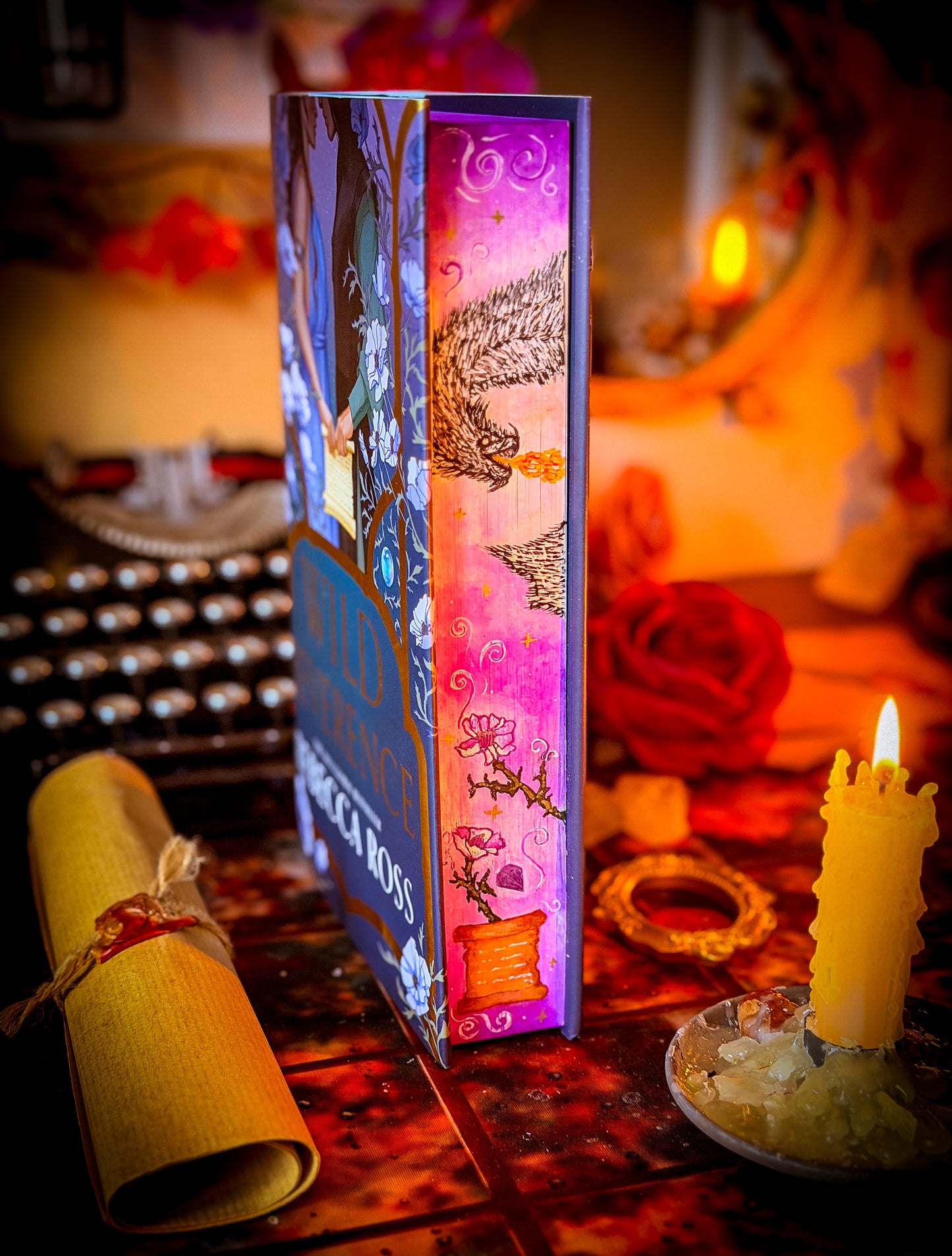WILD REVERENCE hand-painted book edges - Special Edition Rebecca Ross Book