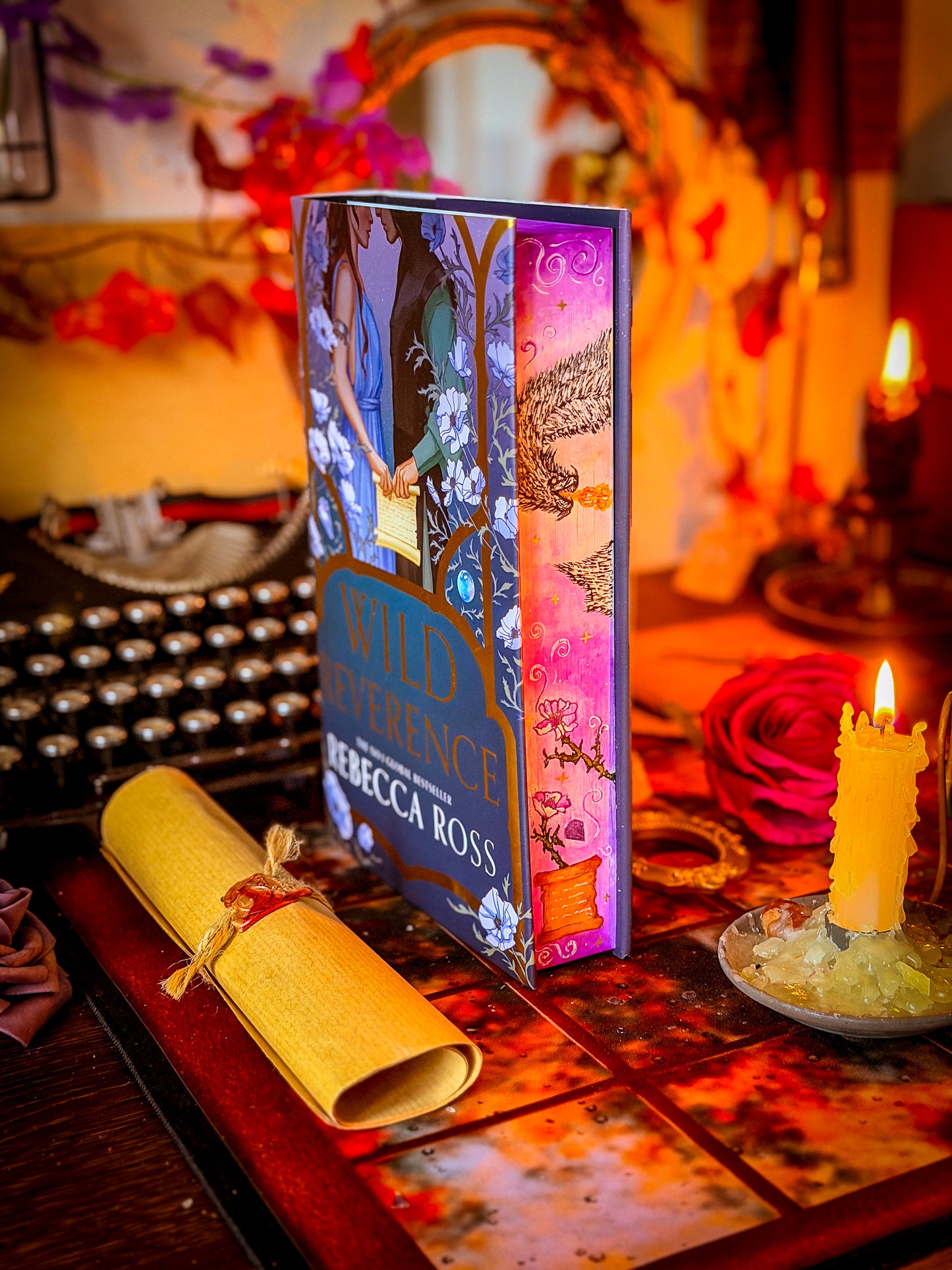 WILD REVERENCE hand-painted book edges - Special Edition Rebecca Ross Book