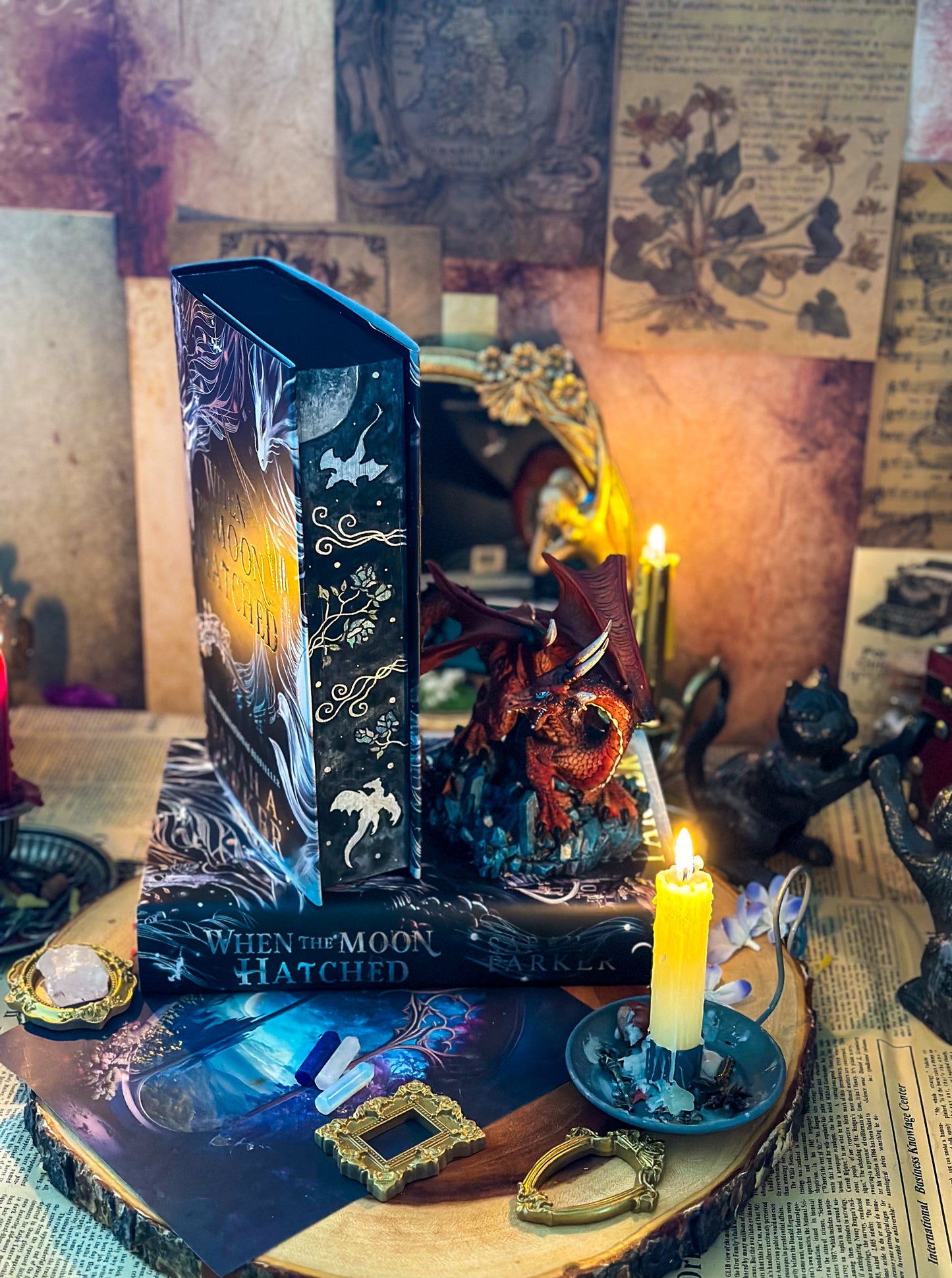 When the Moon Hatched and Ballad of Falling Dragons Hand-Painted Book Edges (UK Edition)