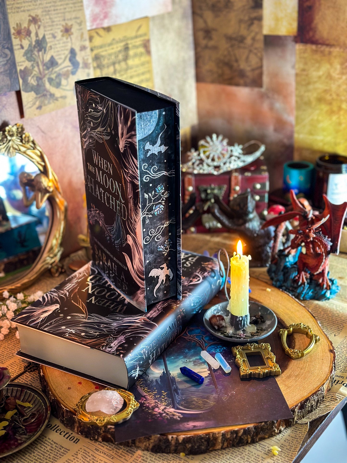 When the Moon Hatched and Ballad of Falling Dragons Hand-Painted Book Edges (UK Edition)