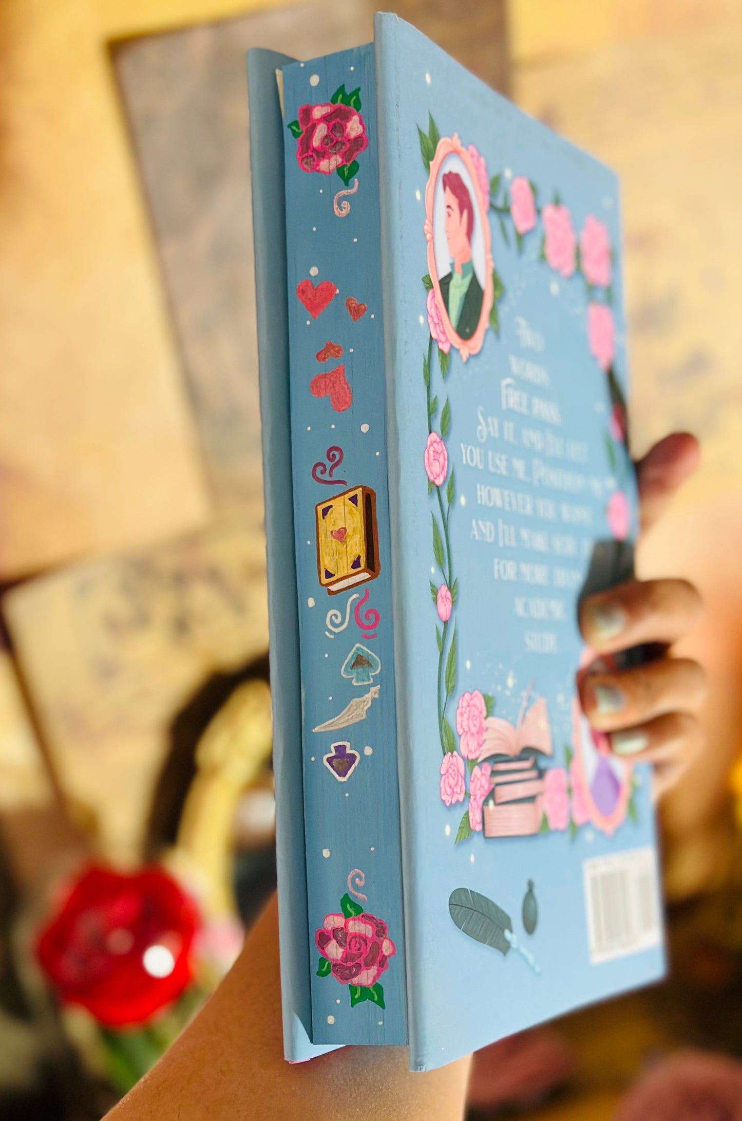A Rivalry of Hearts Hand-painted Book Edges