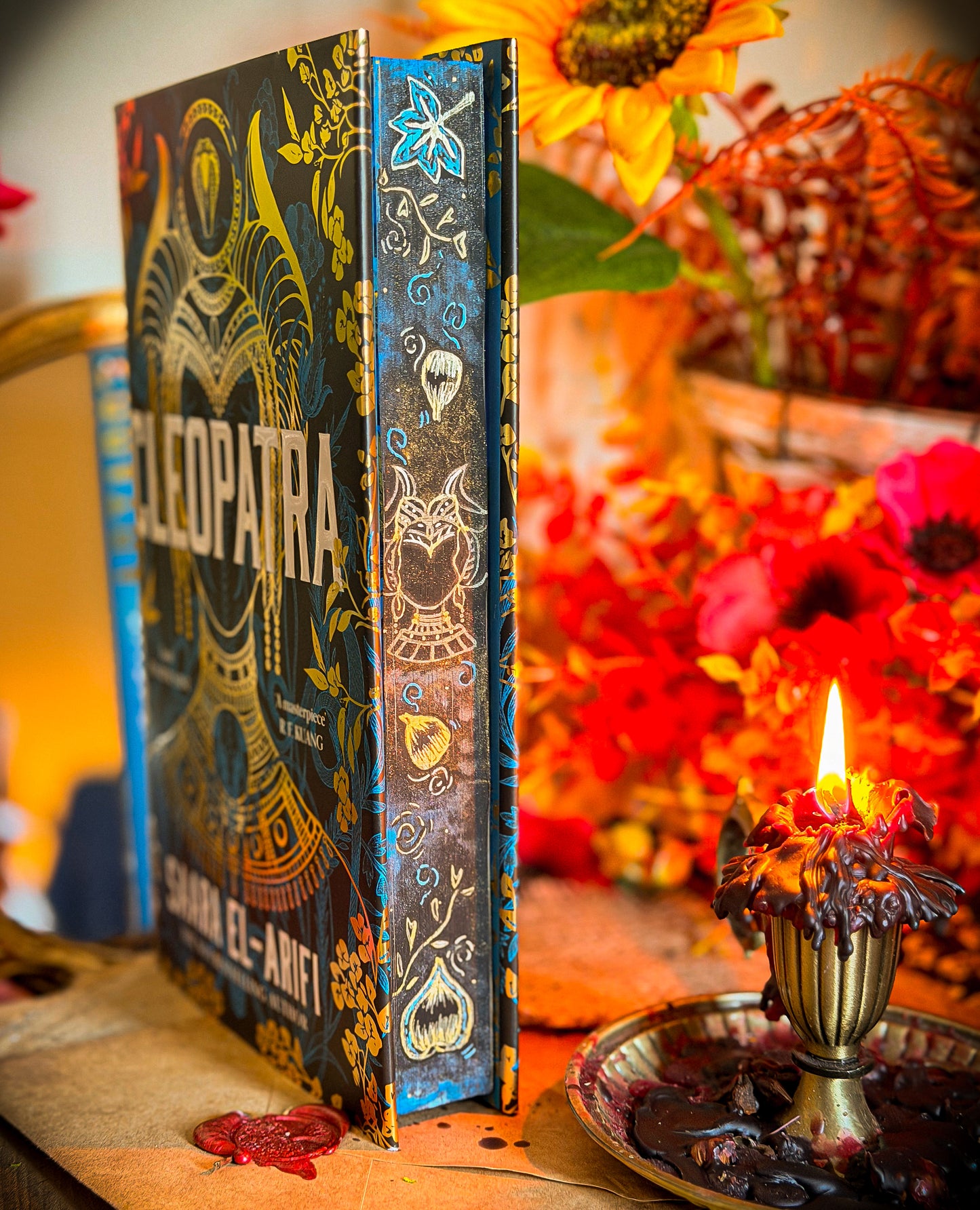 Cleopatra: A Novel Hand-painted Book Edges - Saara El-Arifi Special Edition Book