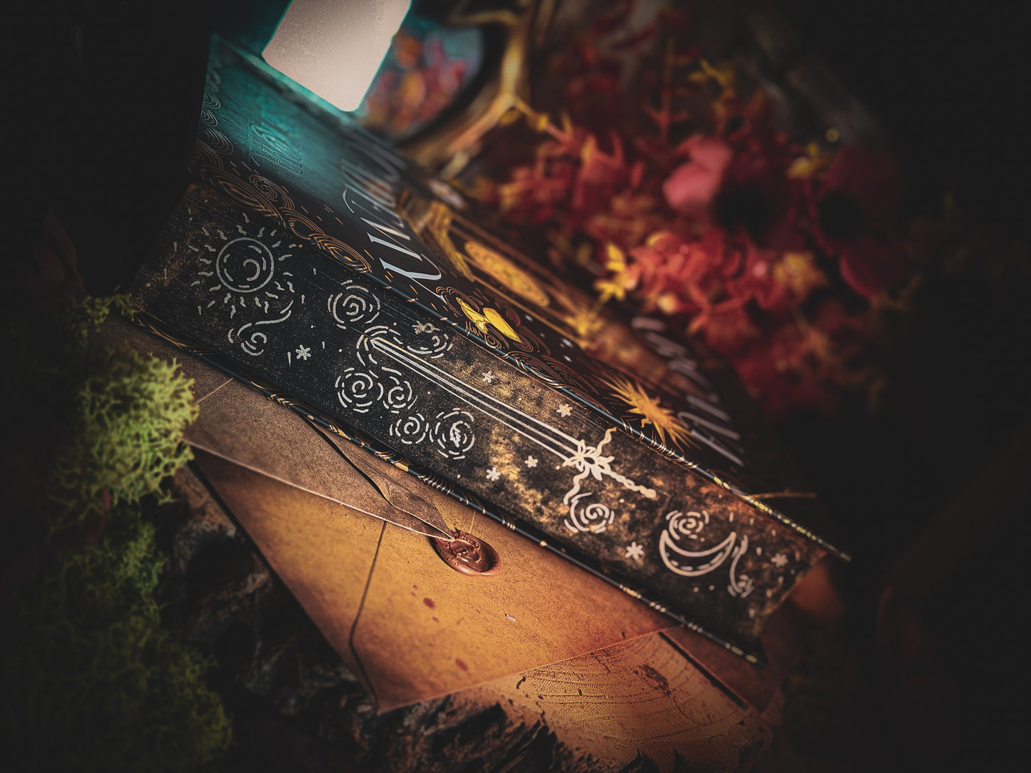 SIGNED Arcana Academy hand-painted book edges - Special Edition Book - Elise Kova