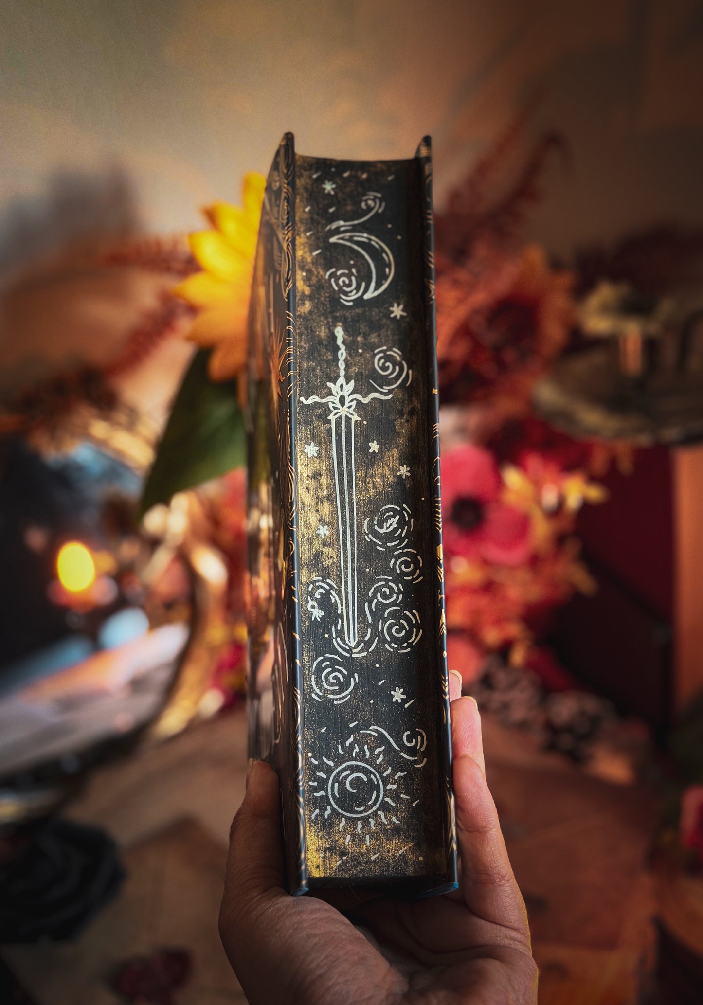 SIGNED Arcana Academy hand-painted book edges - Special Edition Book - Elise Kova