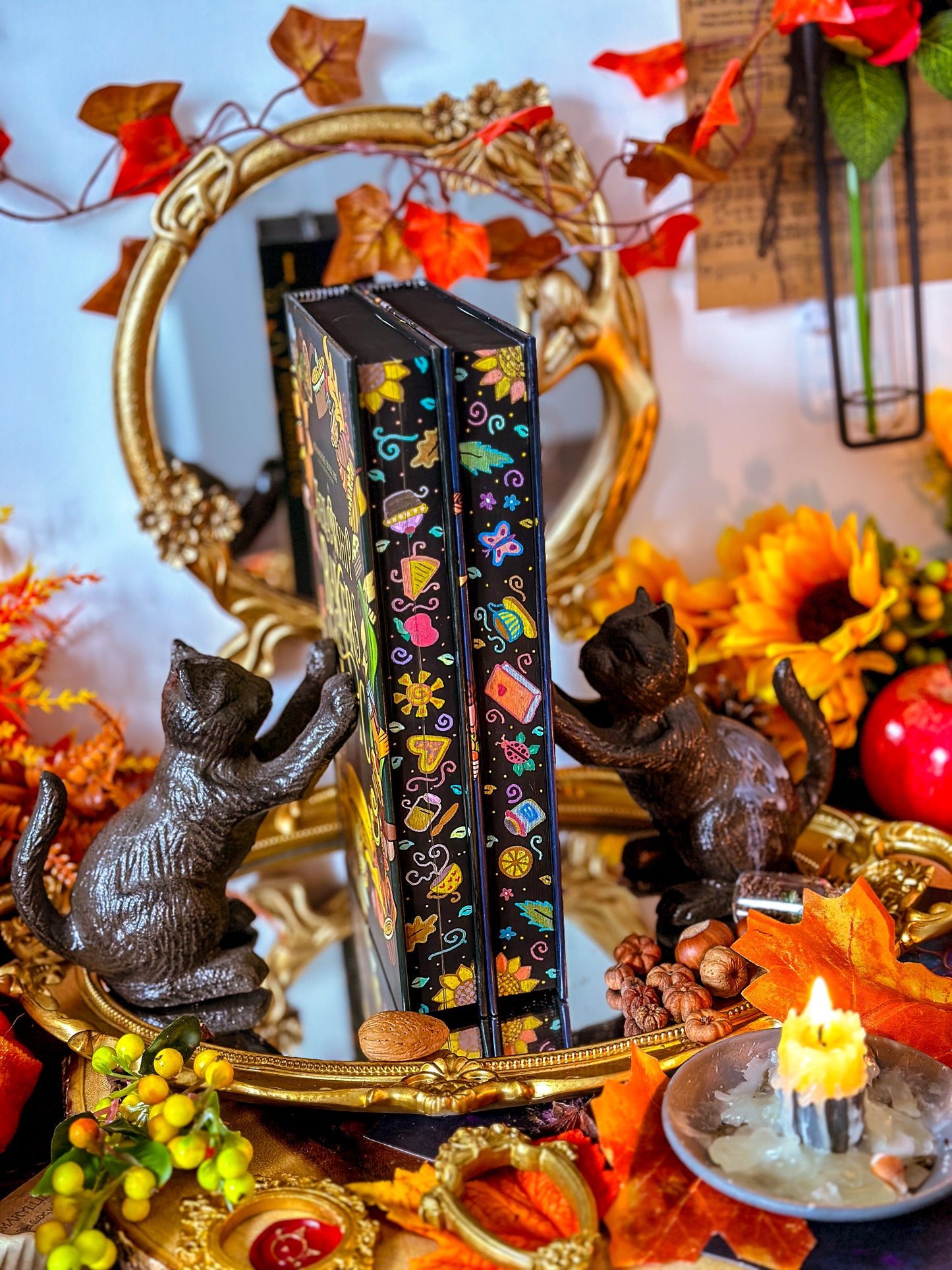 Adenashire Series: A FELLOWSHIP of Bakers & Magic A FELLOWSHIP of Librarians and Dragons  Hand-painted Book Edges - Special Edition Book