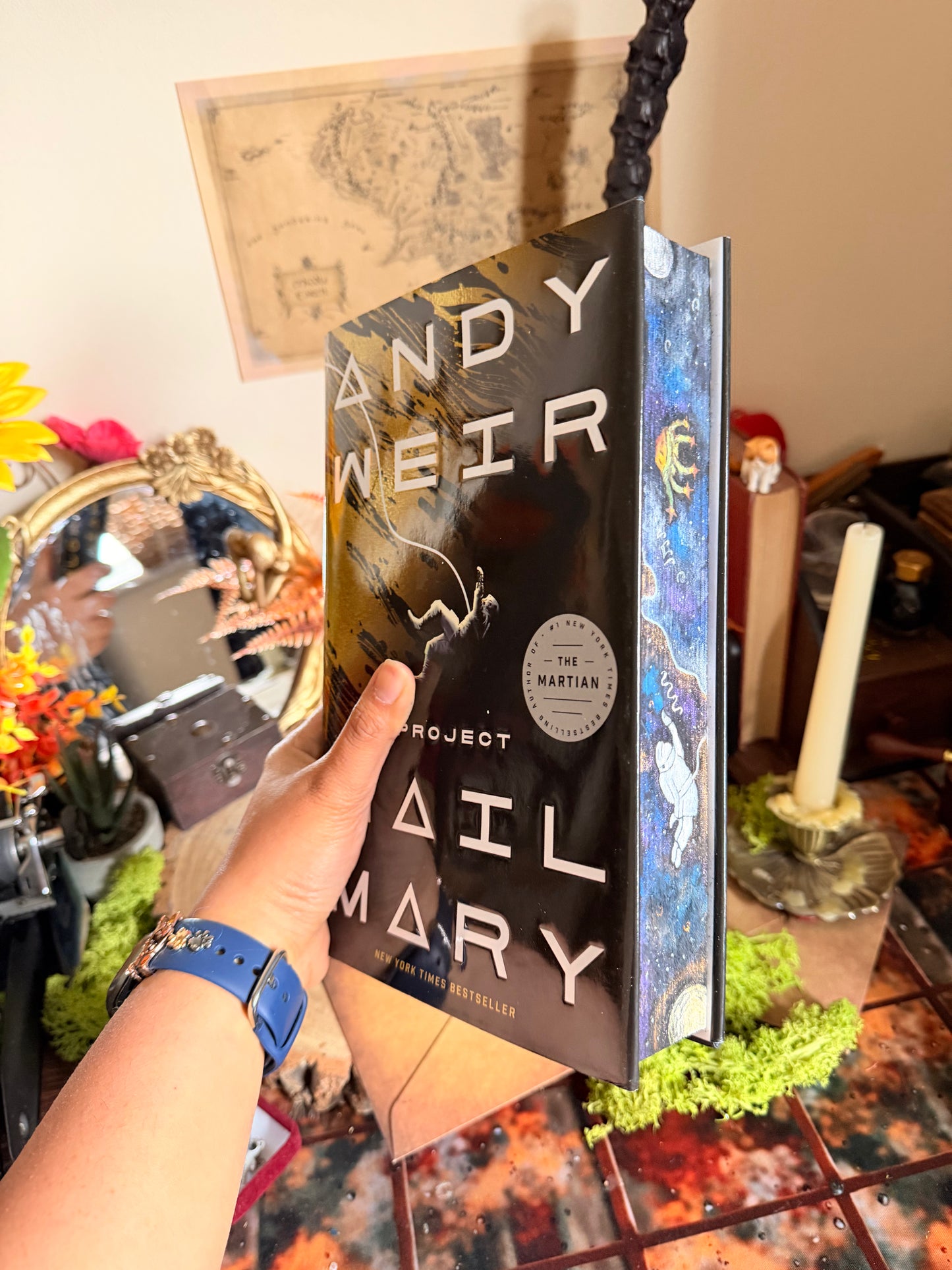 PROJECT HAIL MARY hand-painted book edges - Special Edition Book