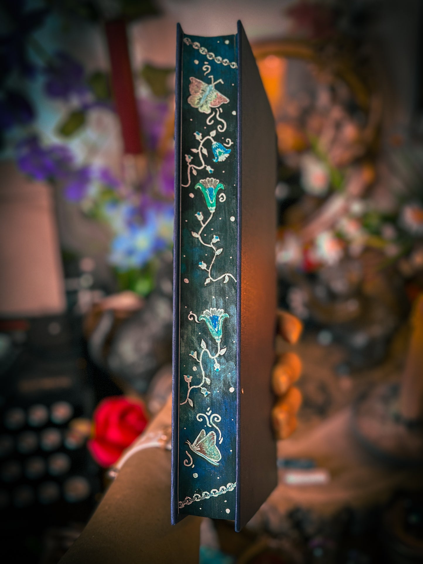 The Knight and the Moth HANDPAINTED BOOK EDGES (vinyl sticker foil undercover)- Rachel Gillig Books - Special Edition Book