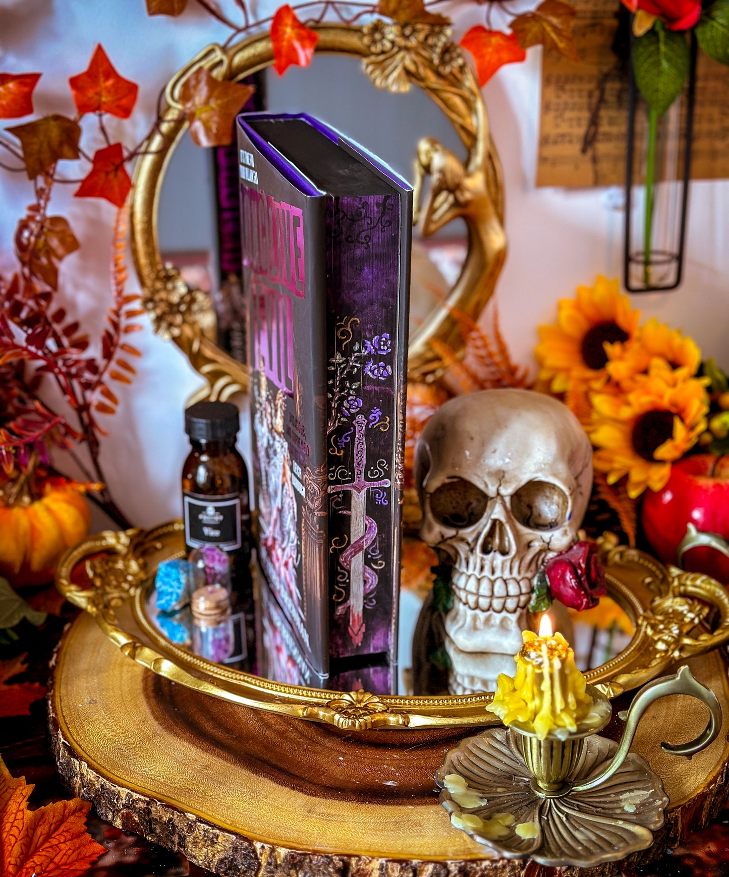 LONG LIVE EVIL hand-painted book edges - Sarah Rees Brennan - Special Edition Book