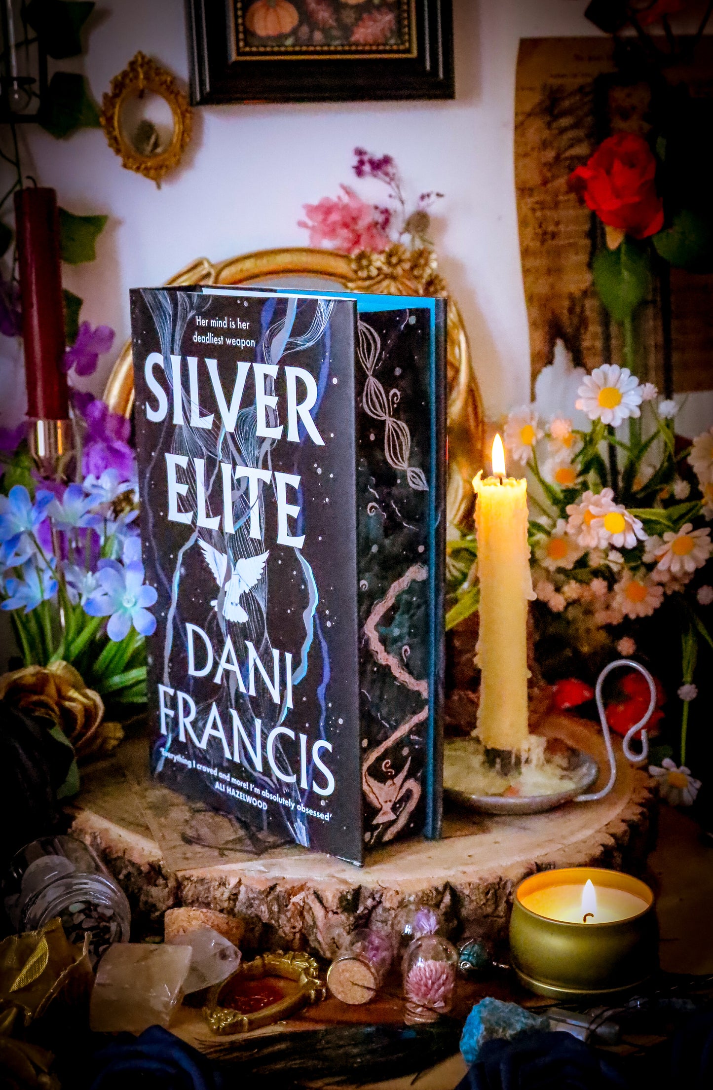 Silver Elite HAND PAINTED BOOK Edges (Foil Edition) - Dani Francis - Special Edition Foreedge Painting Book