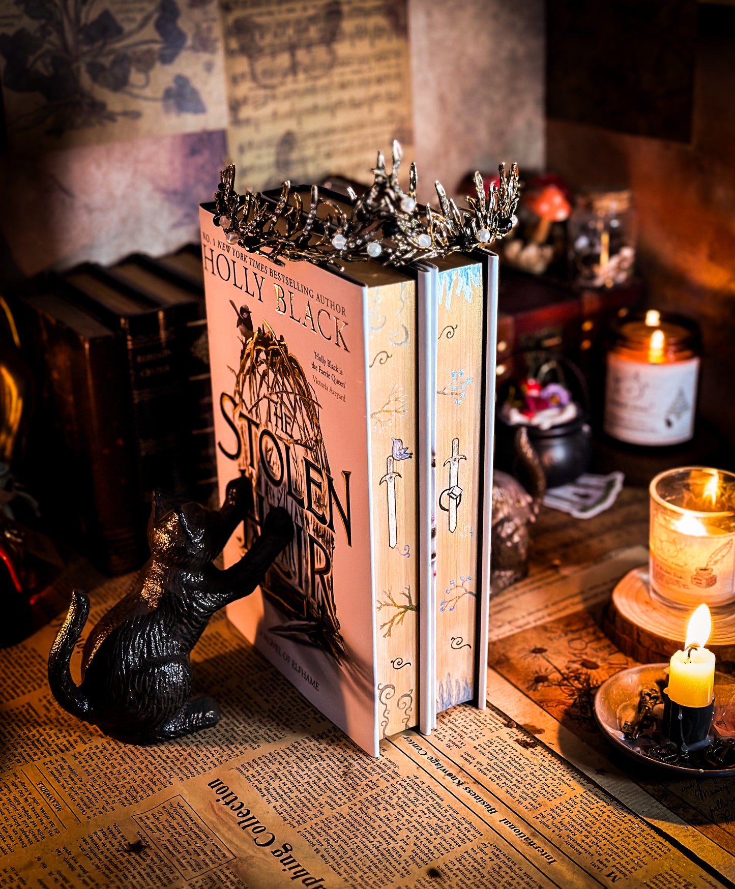 The Stollen Heir & The Prisoner's Throne HANDPAINTED BOOK EDGES